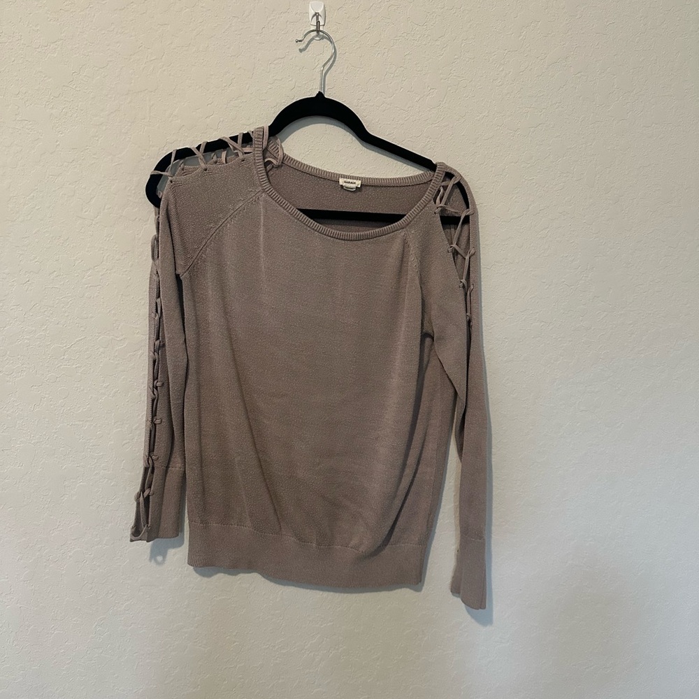 Garage Knit Sweater in Light Gray